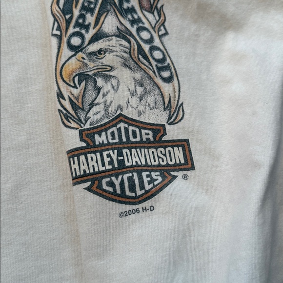 ‘06 Harley-Davidson Vintage Long Sleeve T-Shirt w/ Flame Graphic Y2K - Picture 10 of 10